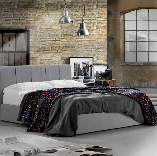 Letto in tessuto Aurora di Lettissimi