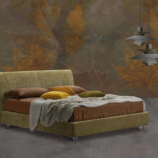Letto in tessuto con testiera Prestige di Lettissimi