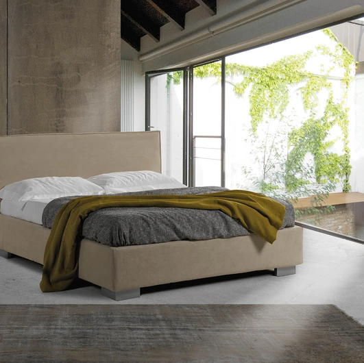 Letto con testiera Vela Liscio di Lettissimi