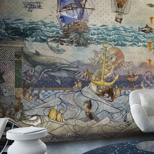 Carta da parati Atlantis di London Art