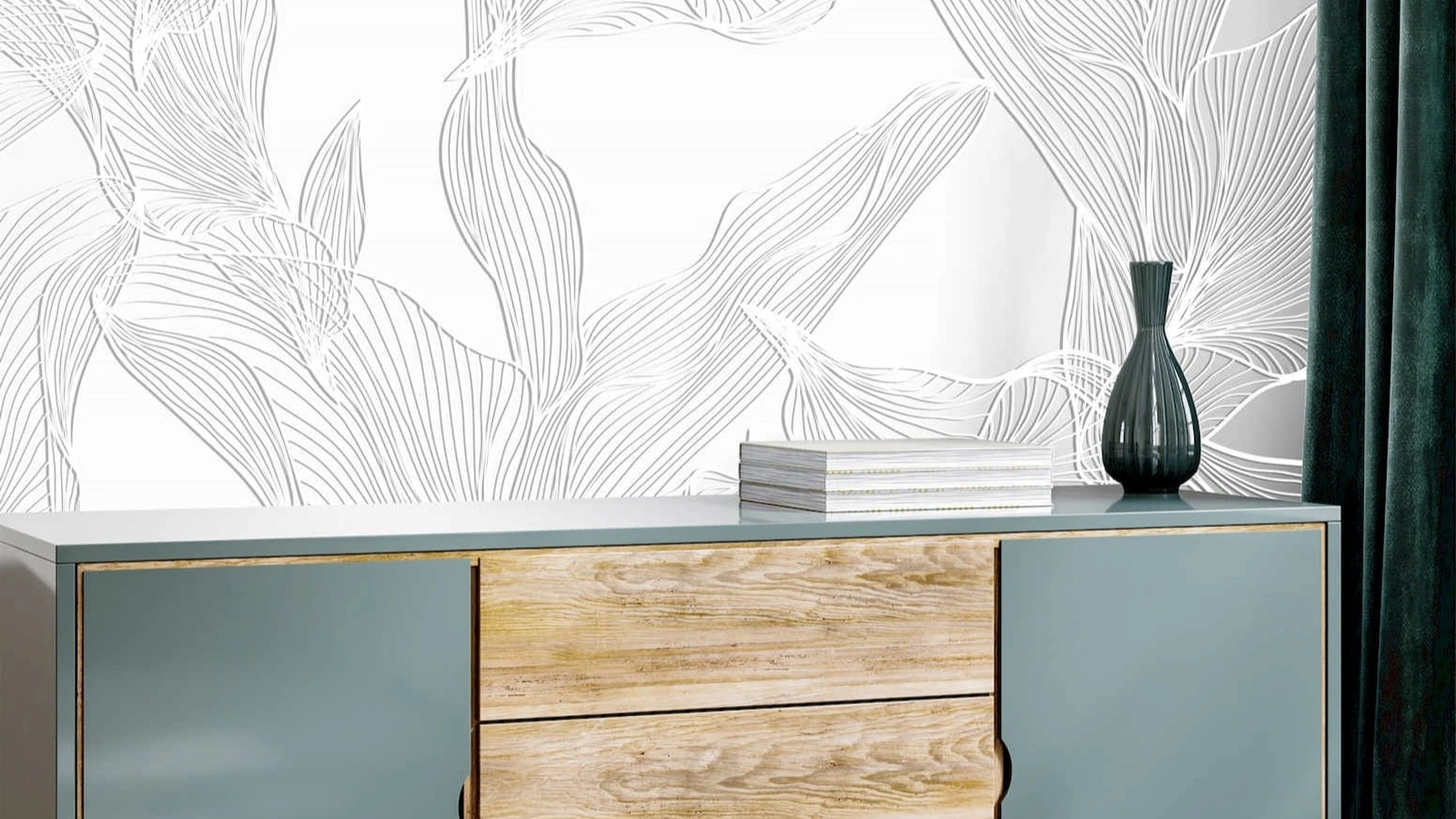 Carta da parati Falling Lines di Pintdecor