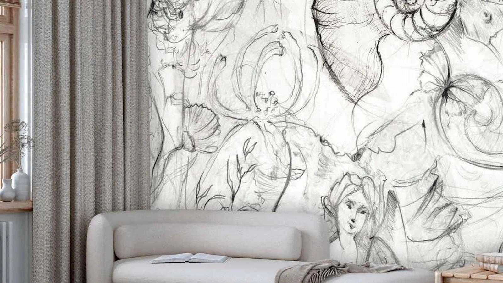 Carta da parati Giardini Di Saffo di Pintdecor