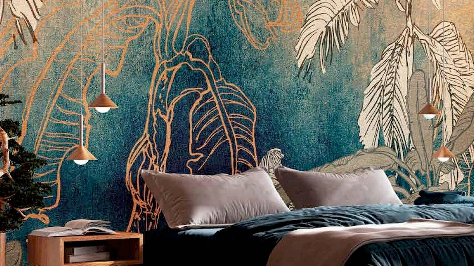 Carta da parati Gold Jungle di Pintdecor