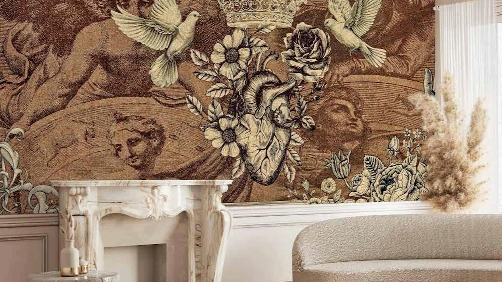 Carta da parati Holy Heart di Pintdecor