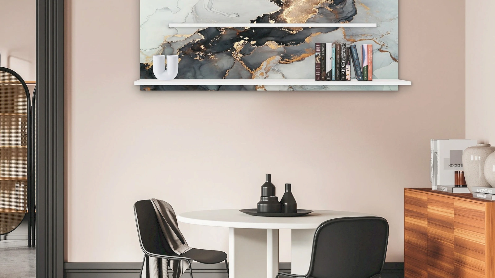 Mensole Black And Gold di Pintdecor