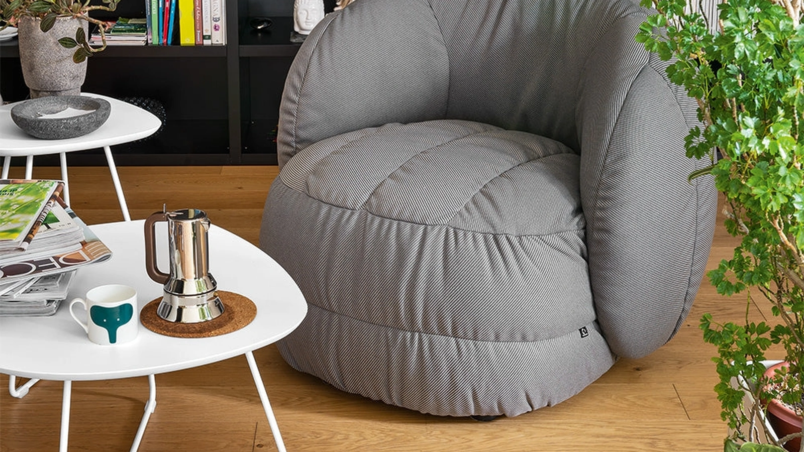 Tavolino Ciop laccato bianco di Connubia