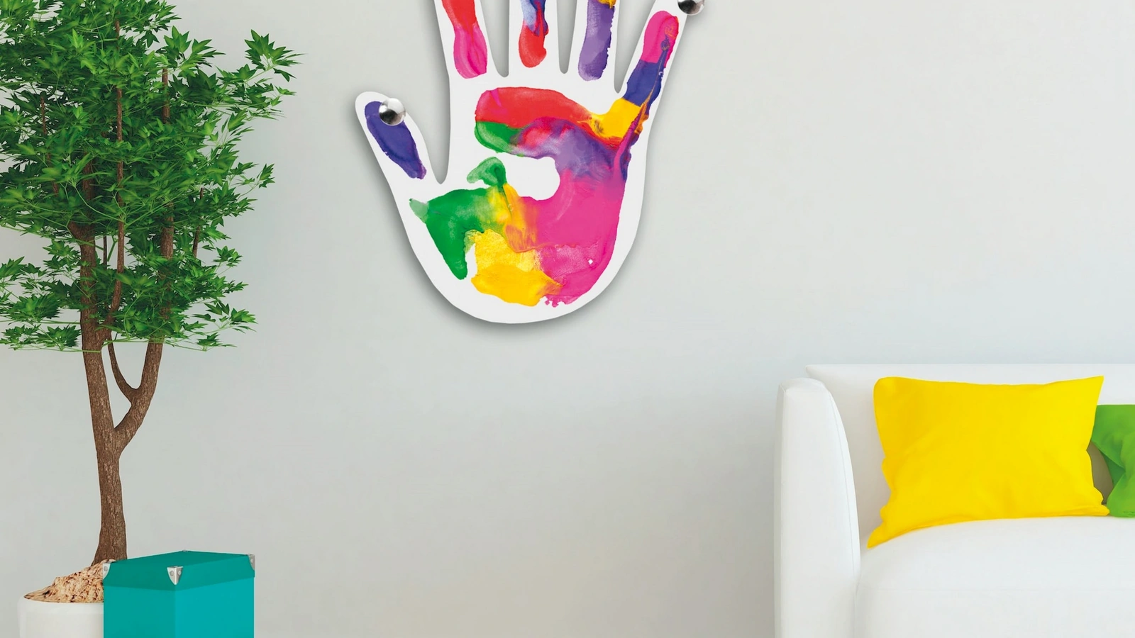 Appendiabiti Impronta Colorata di Pintdecor