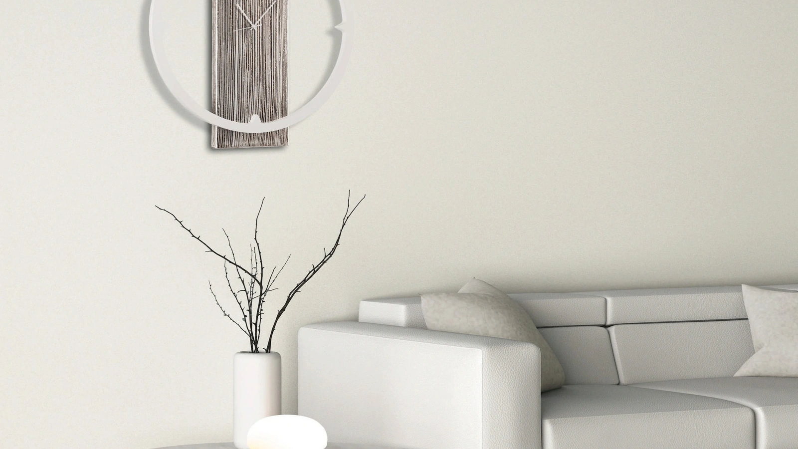 Orologio Bianco Anello di Pintdecor