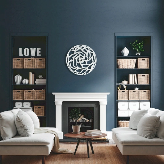 Orologio Fuzzy Bianco Avorio di Pintdecor