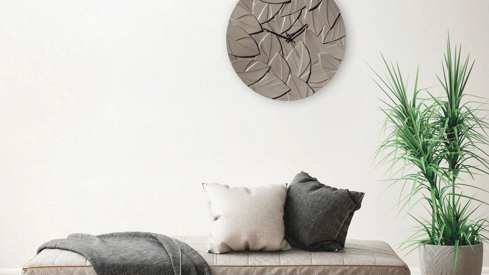 Orologio Scrappy Grigio Fango in ceramica di Pintdecor