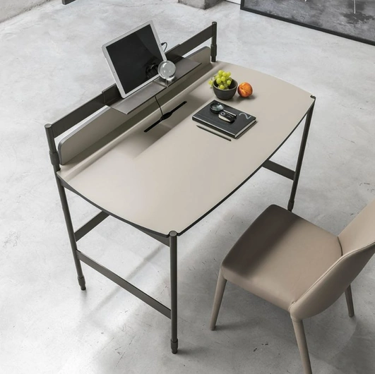 Scrittoio Ink in CDF laccato madreperla di Tomasella