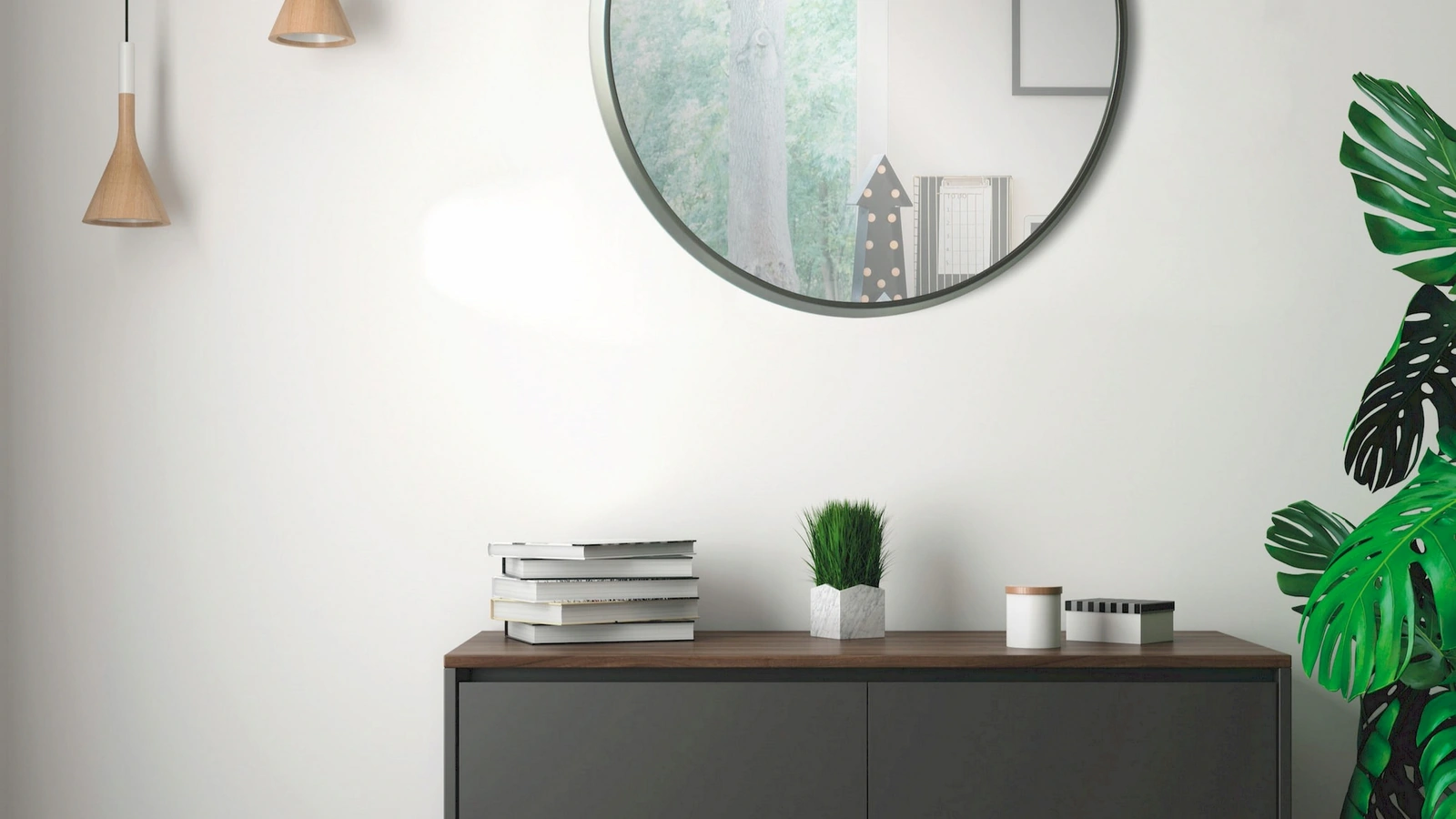 Specchio Abisso Antracite di Pintdecor