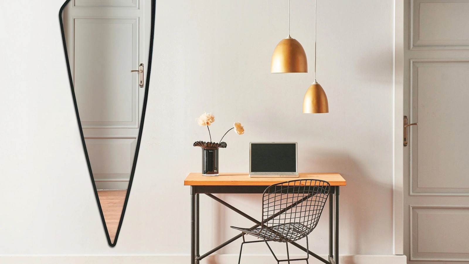 Specchio Cuneo Nero di Pintdecor