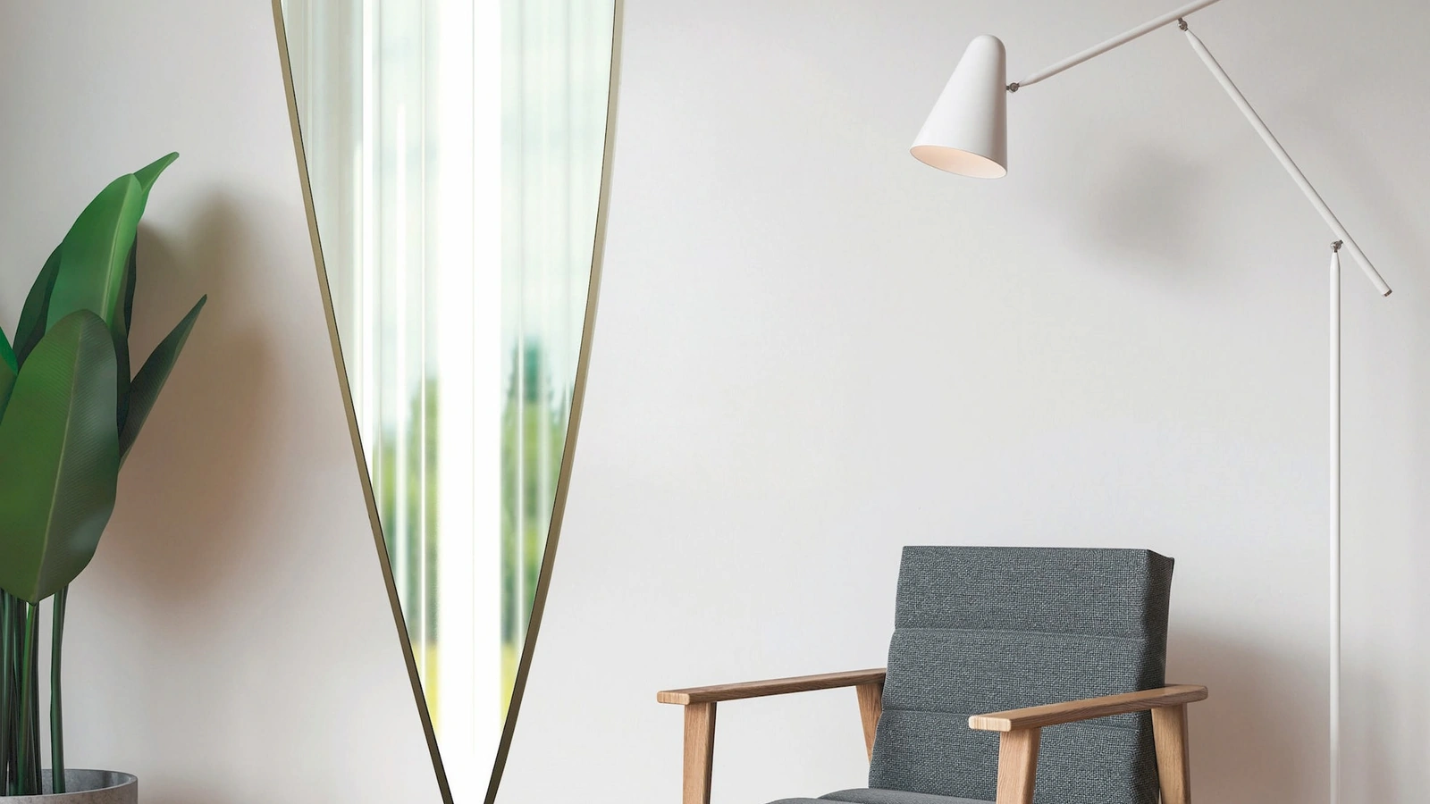 Specchio Cuneo Tortora di Pintdecor