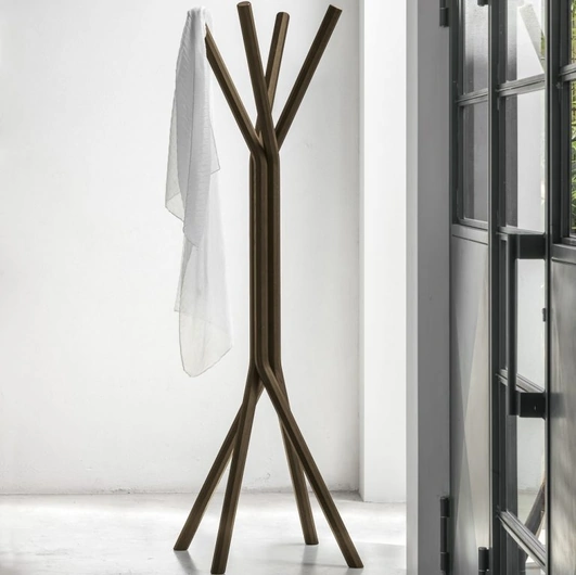 Appendiabiti Tree in legno rovere moka di Tomasella