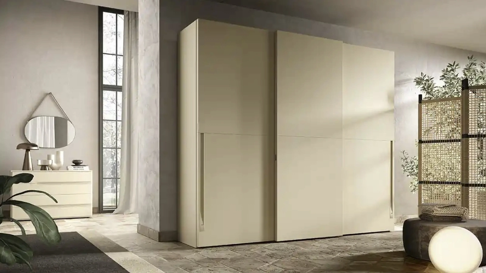 Armadio con ante scorrevoli Solano S167 di Moretti Compact Giorno Notte