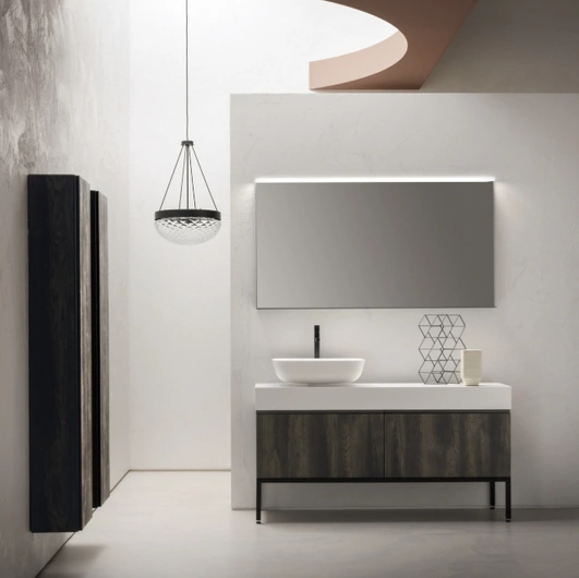 Mobile Bagno da appoggio in nobilitato effetto legno B-GO BG017 di Compab