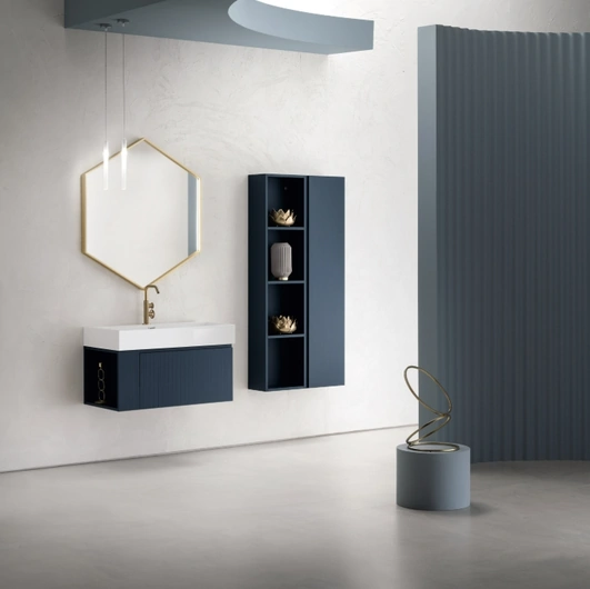 Mobile da Bagno sospeso in nobilitato laccato opaco B-GO BG019 di Compab