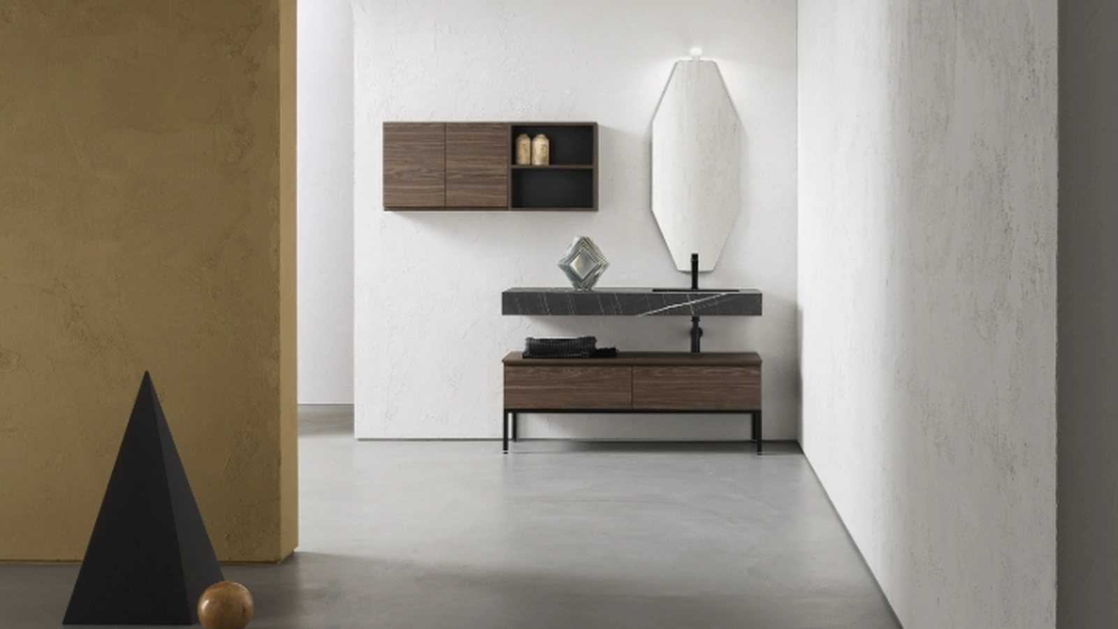 Mobile Bagno da appoggio in nobilitato effetto legno B-GO BG021 di Compab