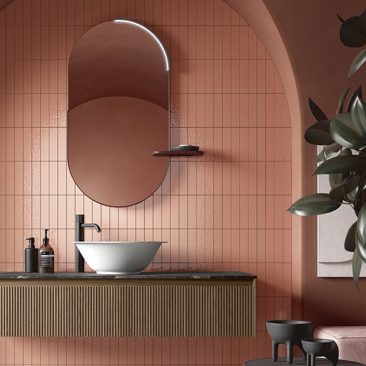 Mobile da Bagno Blend 604 in noce canaletto di Rab Arredobagno