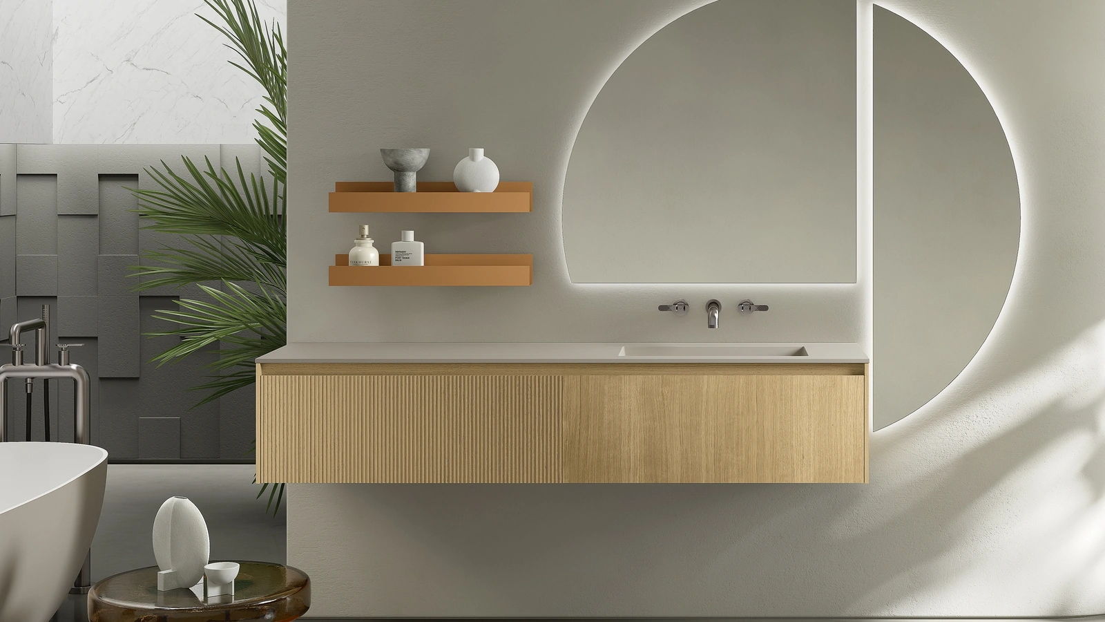 Mobile da Bagno Blend 609 in rovere nordico di Rab Arredobagno