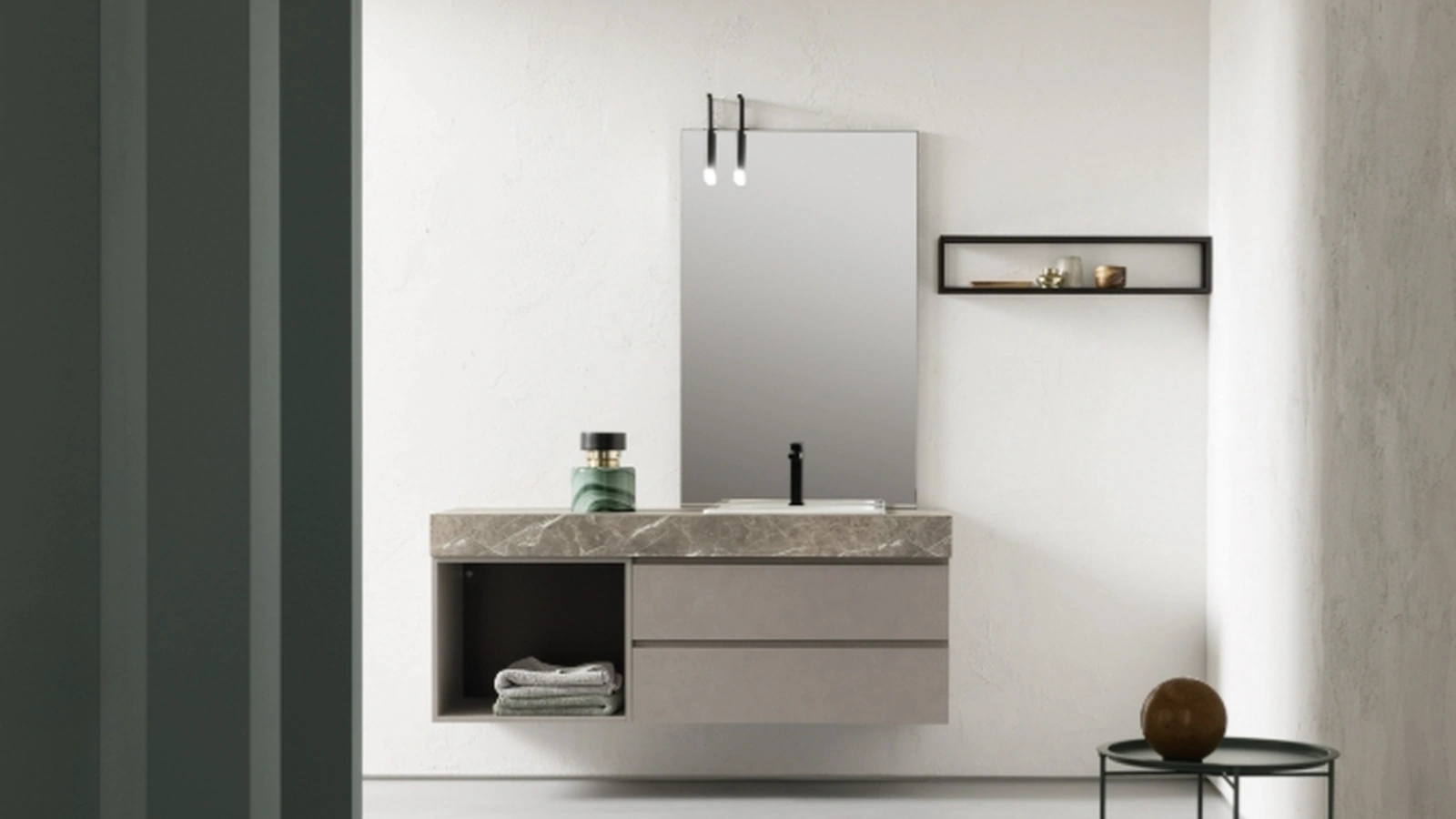 Mobile da Bagno sospeso in nobilitato B-GO BG004 di Compab