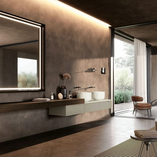 Mobile da Bagno sospeso Kyton 03 di Nova Cucina