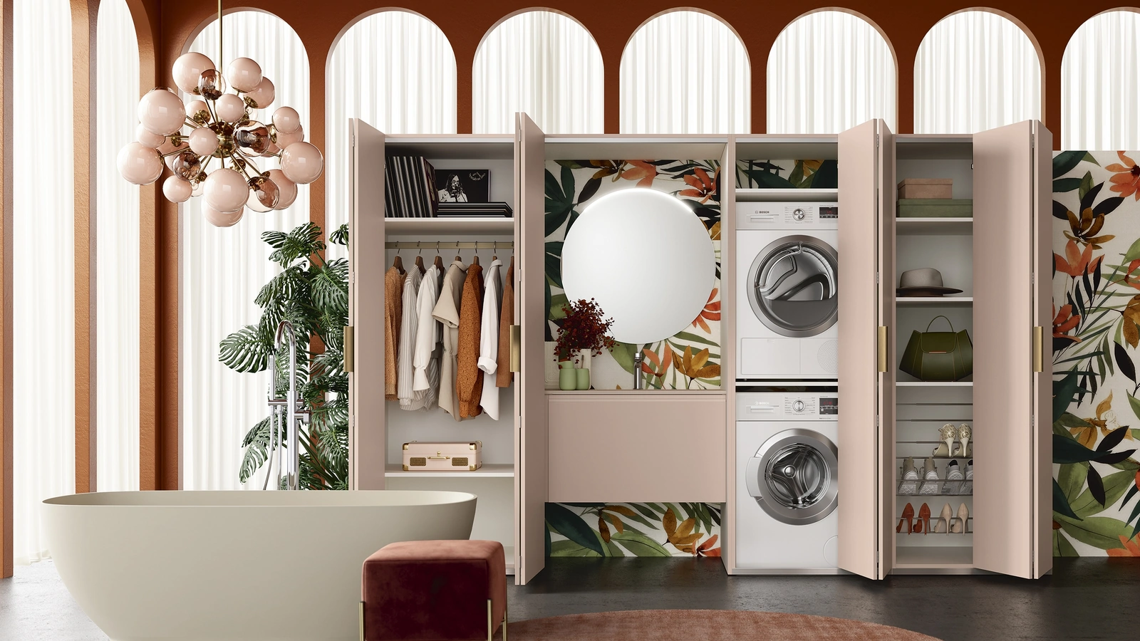 Mobile da Bagno Lavanderie 502 di Rab Arredobagno