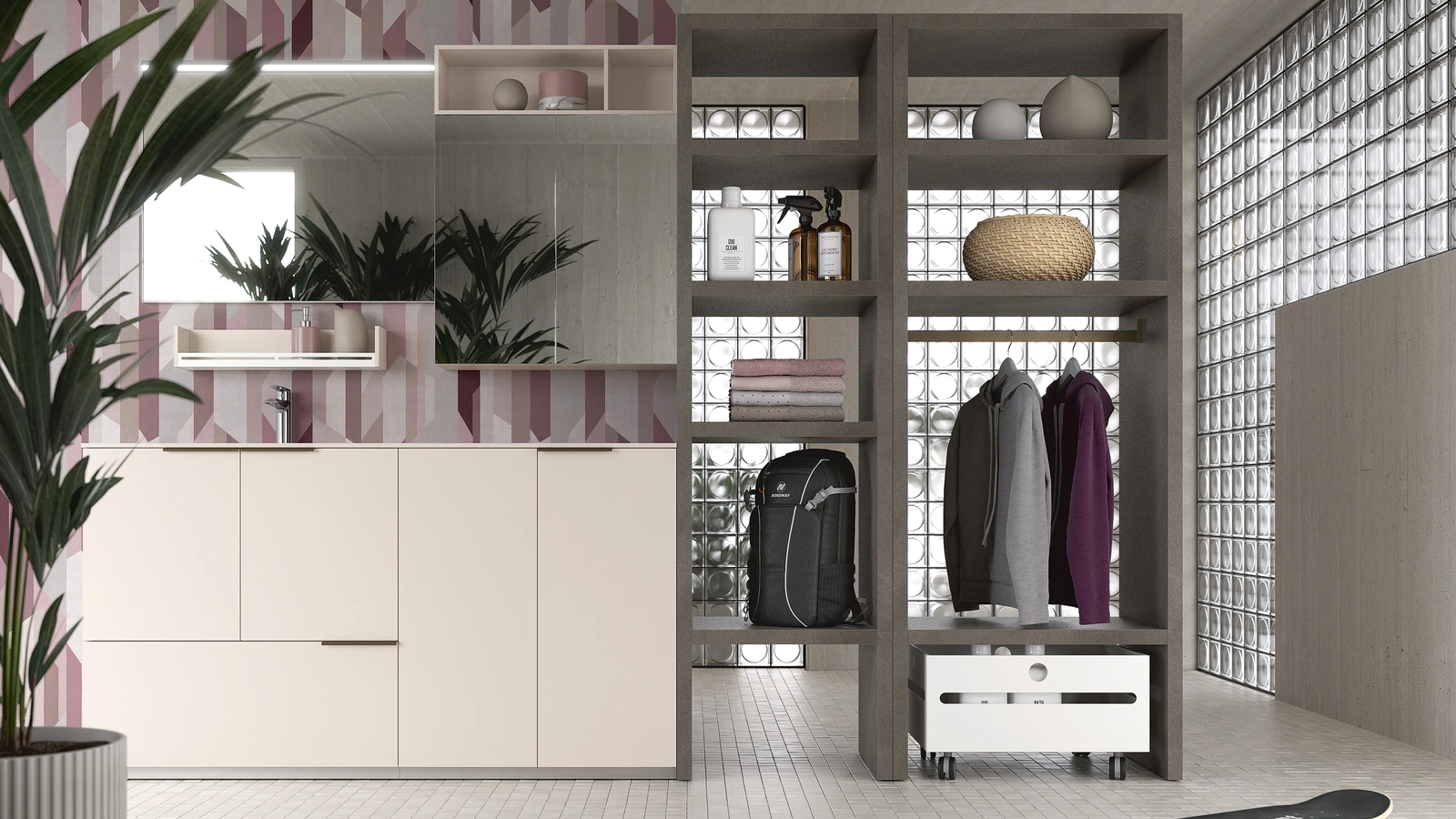 Mobile da Bagno Lavanderie 507 di Rab Arredobagno