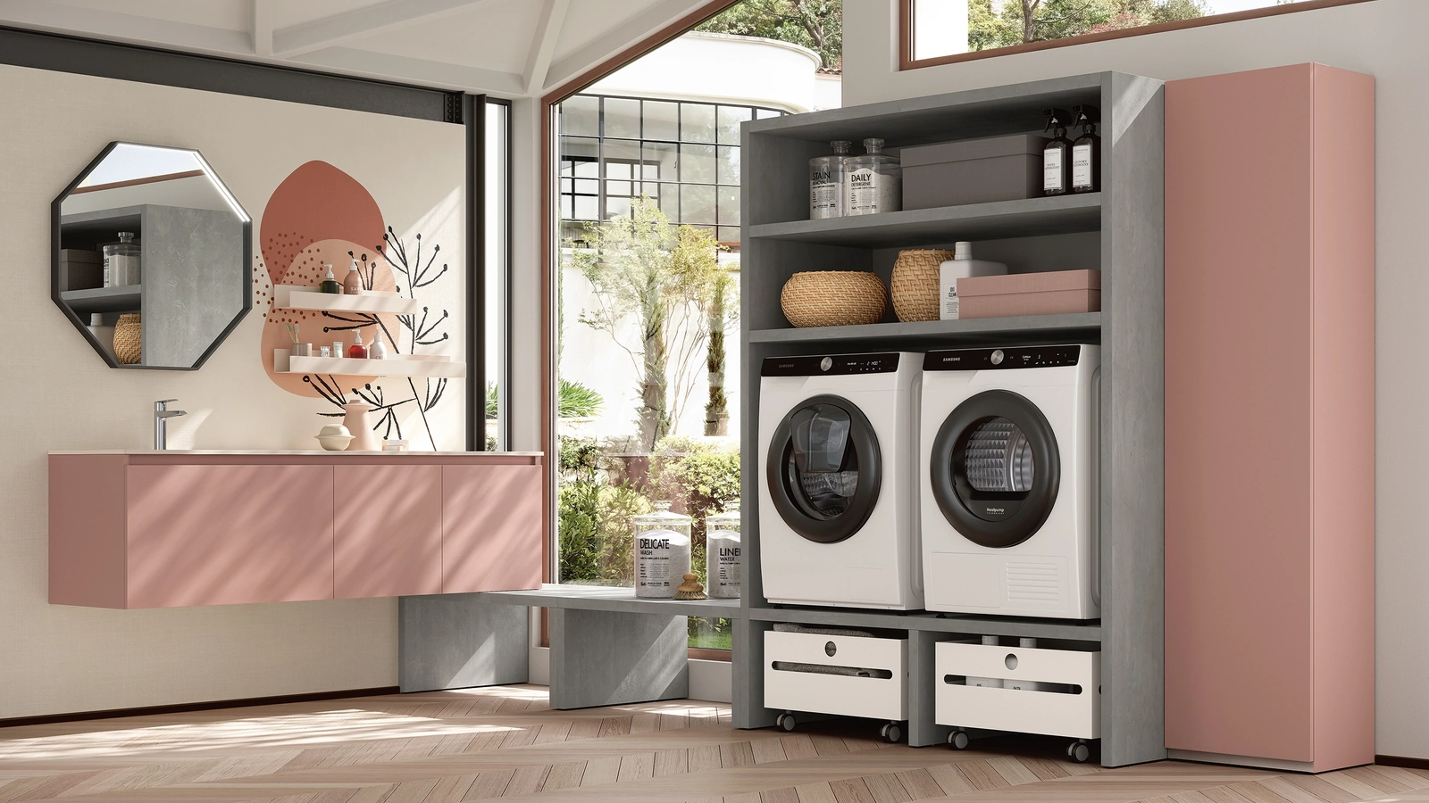 Mobile da Bagno Lavanderie 510 di Rab Arredobagno