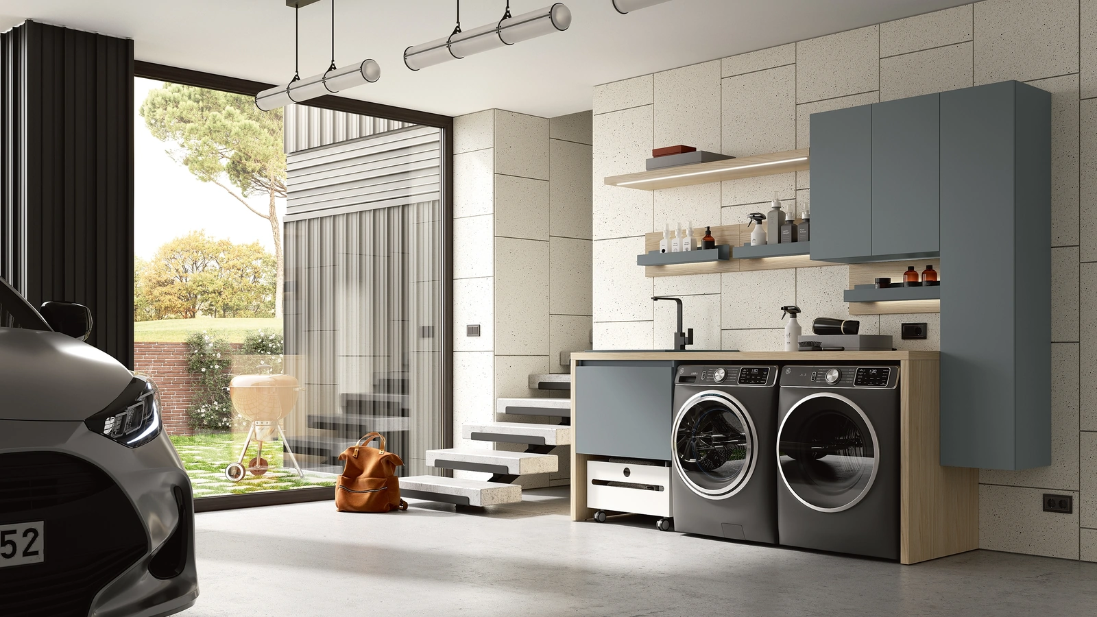 Mobile da Bagno Lavanderie 511 di Rab Arredobagno