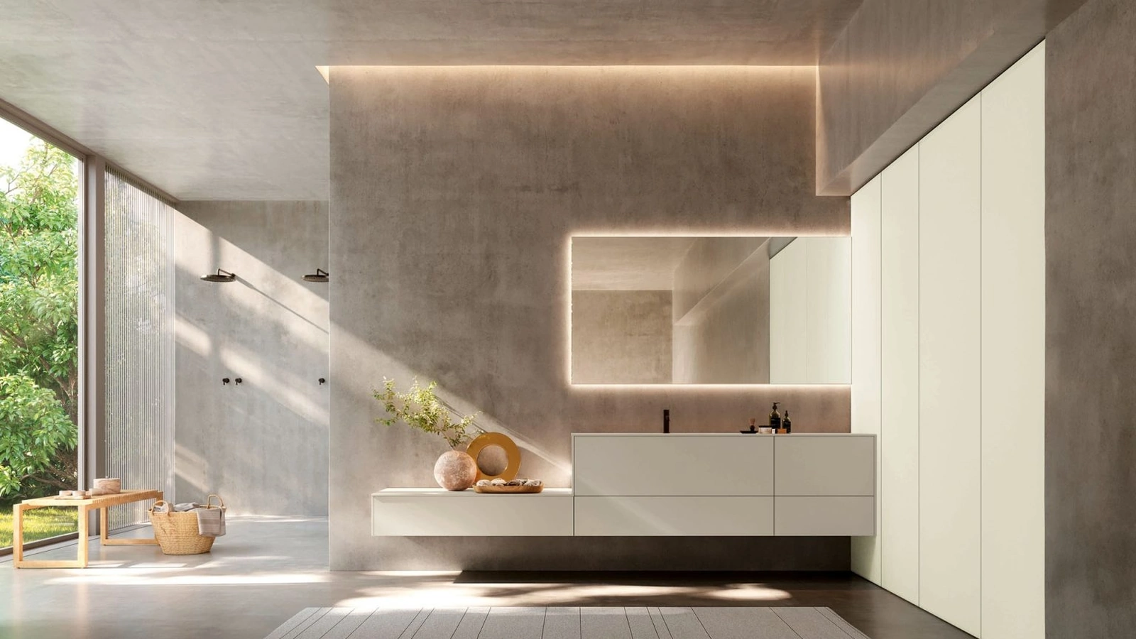 Mobile da Bagno sospeso Kyton 17 di Nova Cucina