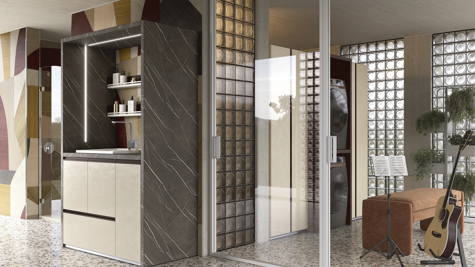 Mobile da Bagno Lavanderie 506 di Rab Arredobagno