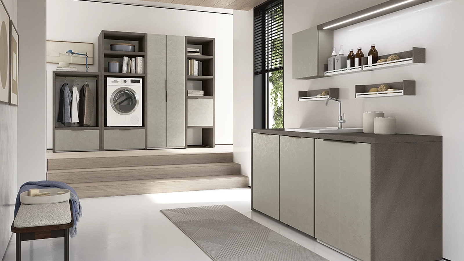 Mobile da Bagno Lavanderie 509 di Rab Arredobagno