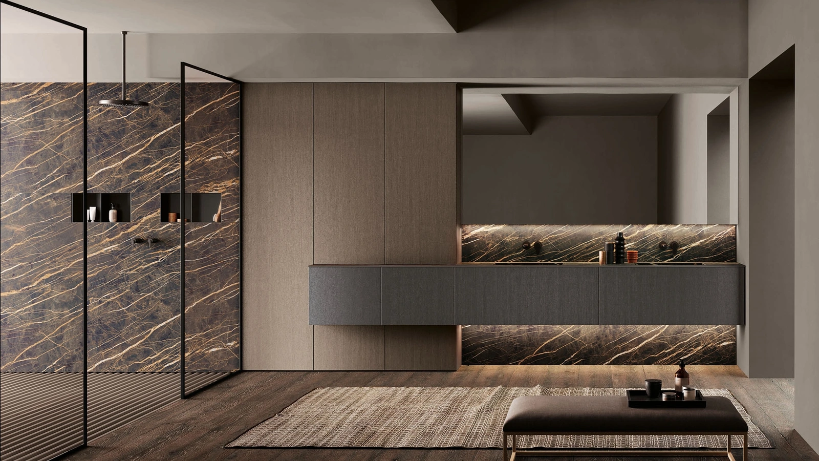 Mobile da Bagno sospeso Smart 15 di Nova Cucina