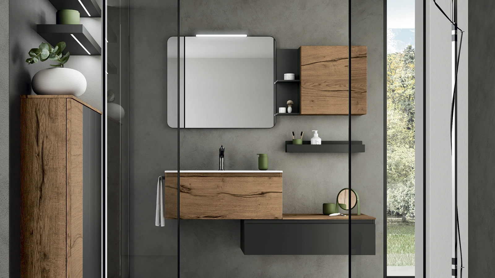 Mobile da Bagno sospeso Thai 303 di Rab Arredobagno