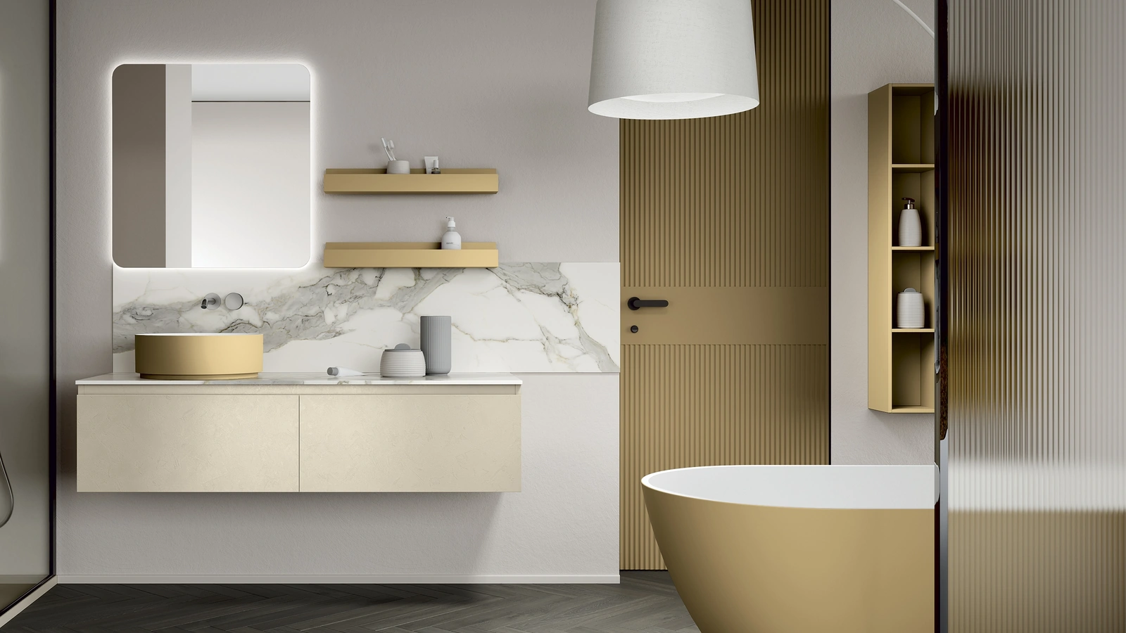 Mobile da Bagno sospeso Thai 304 di Rab Arredobagno