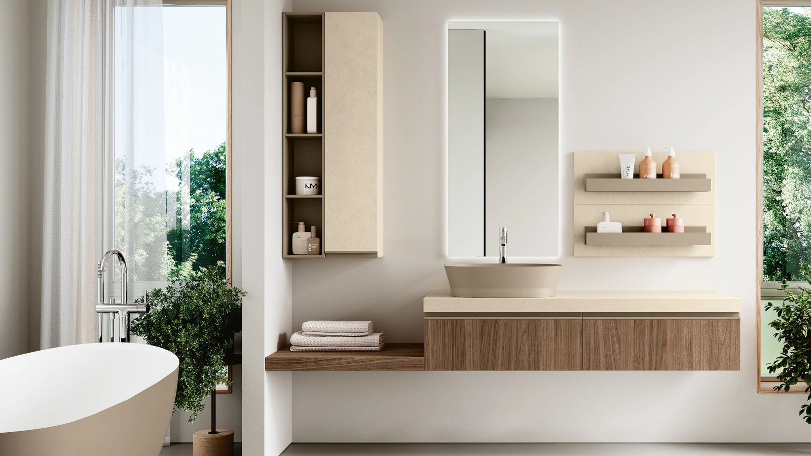 Mobile da Bagno sospeso Thai 401 di Rab Arredobagno