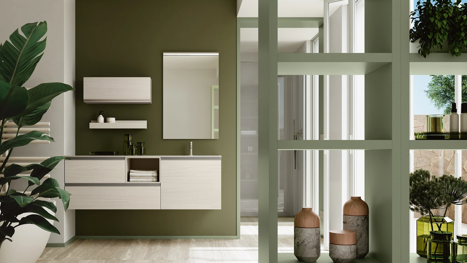 Mobile da Bagno sospeso Thai 411 di Rab Arredobagno