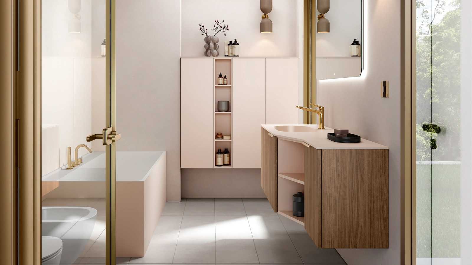 Mobile da Bagno sospeso Thai 424 di Rab Arredobagno