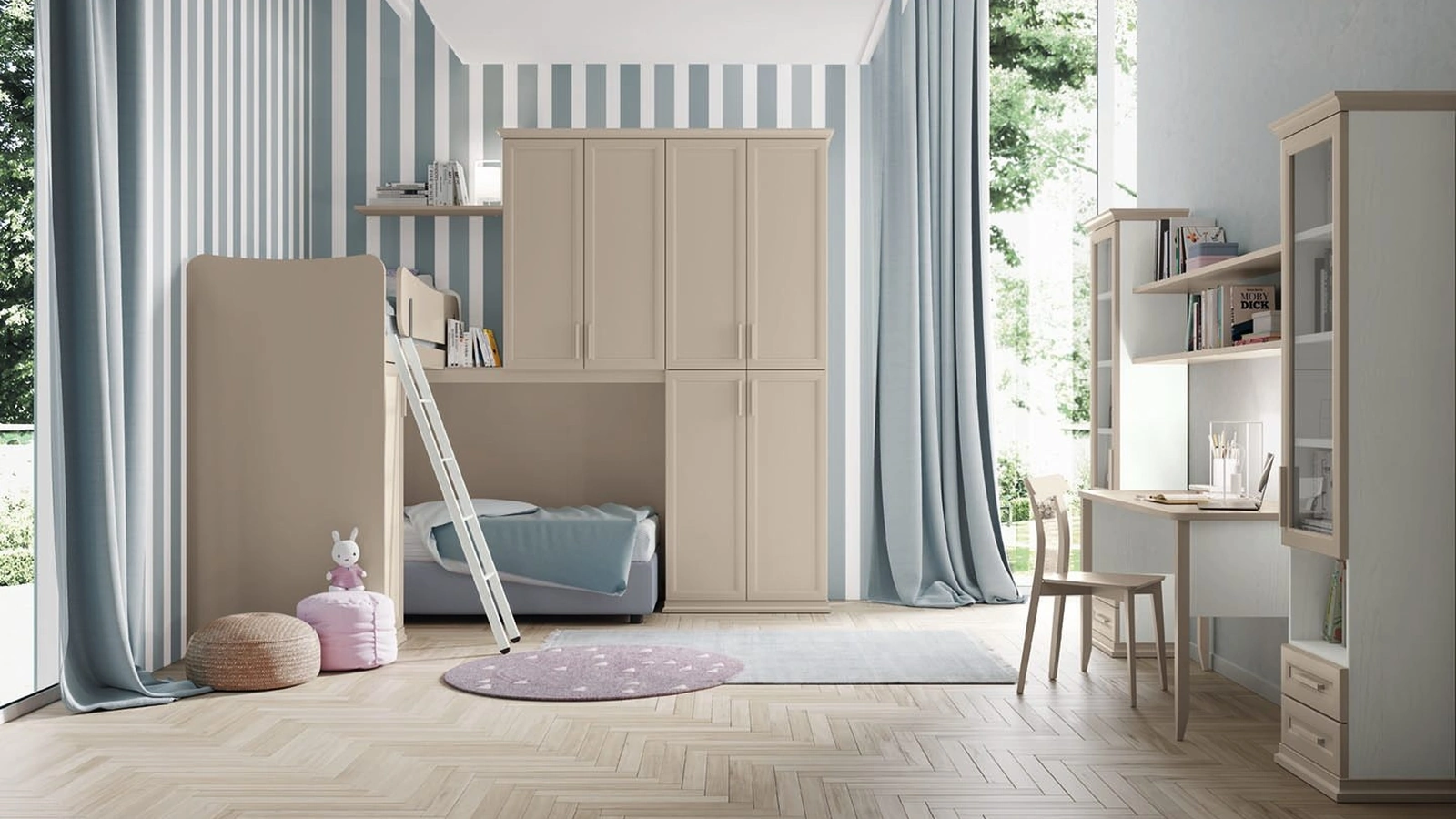 Cameretta a soppalco Arcadia AC021 di Colombini Casa