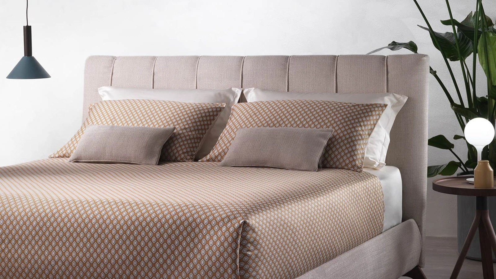 Letto con testiera trapuntata Soul Chamolè di Altrenotti