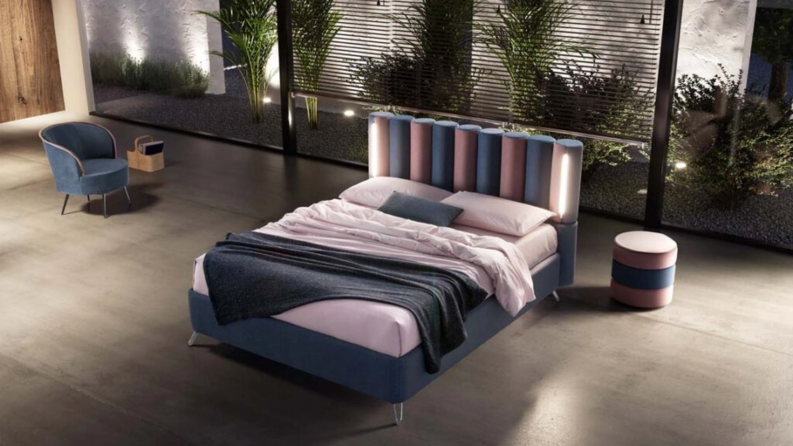 Letto matrimoniale Caleido di Stilfar Italia