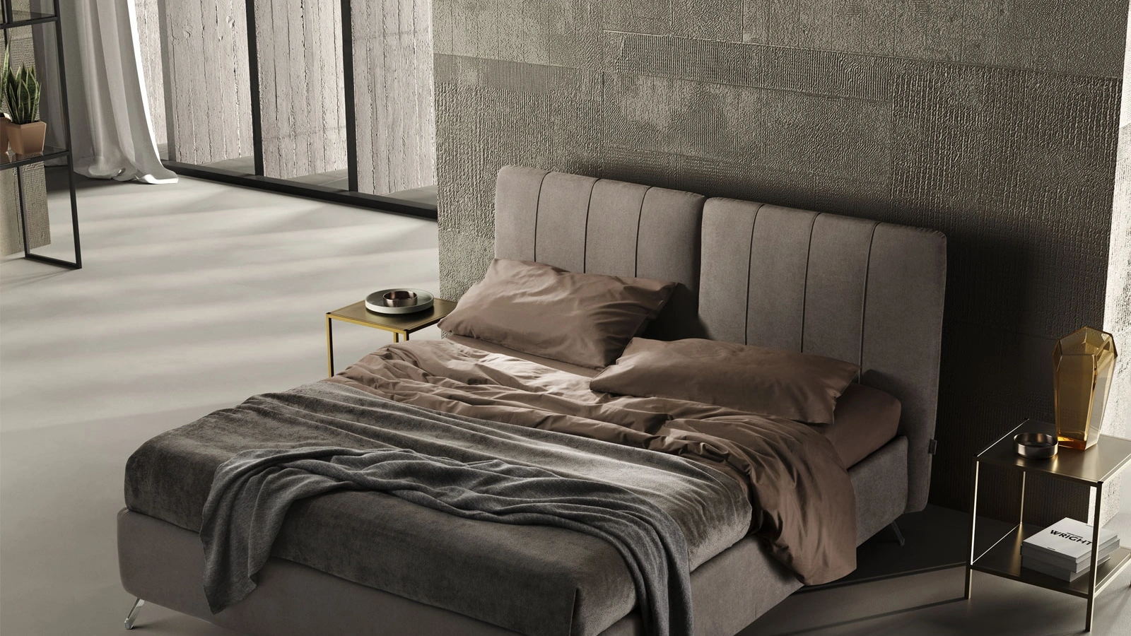 Letto in tessuto Camilla di Stilfar Italia