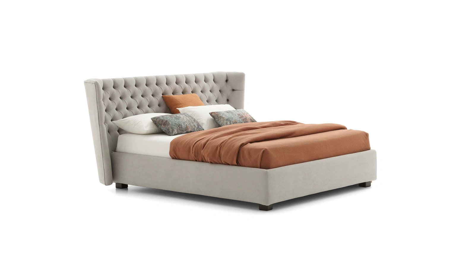 Letto con testiera trapuntata Caravaggio di Le Comfort