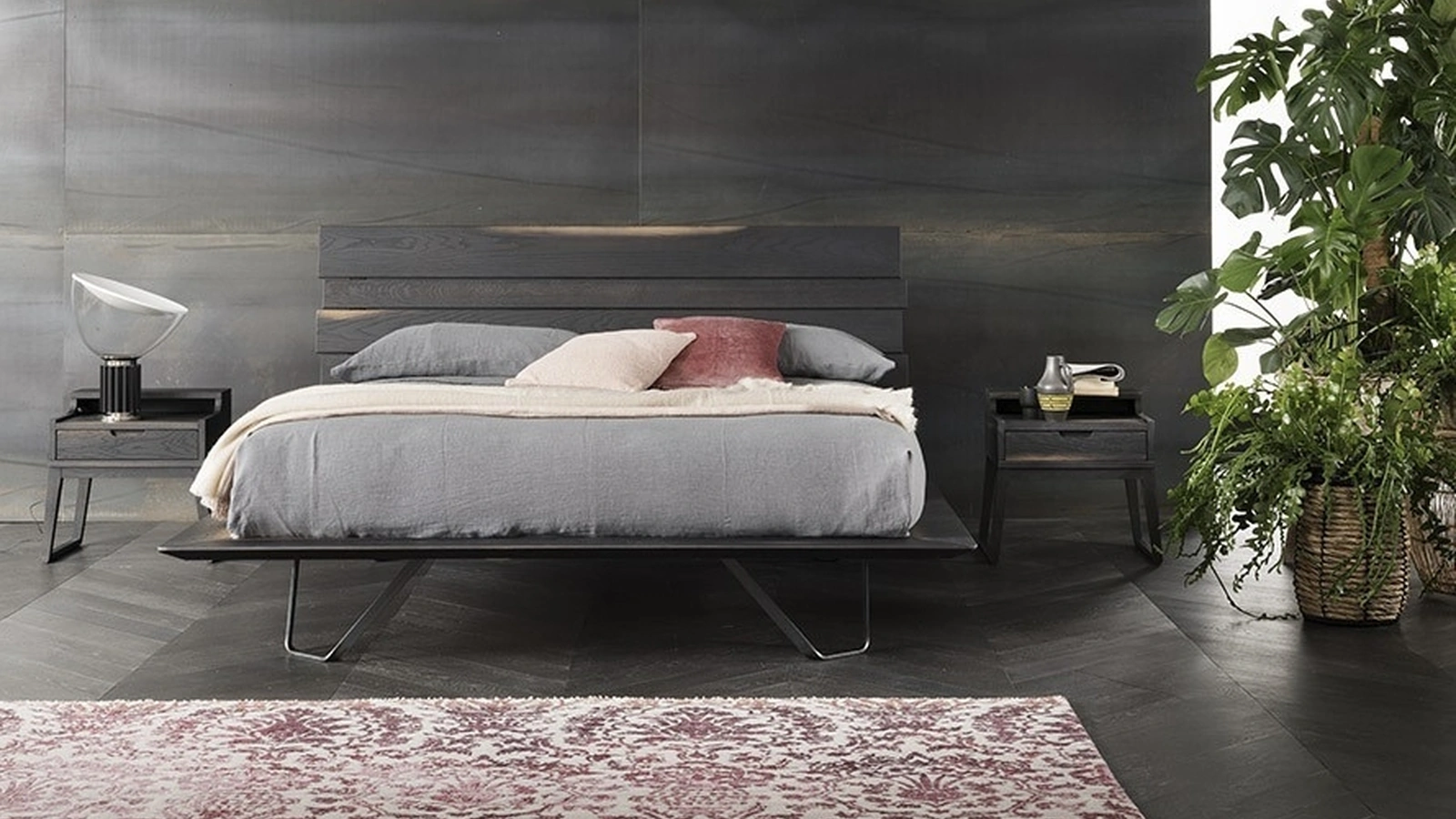 Letto Diamante in Rovere di Alta Corte