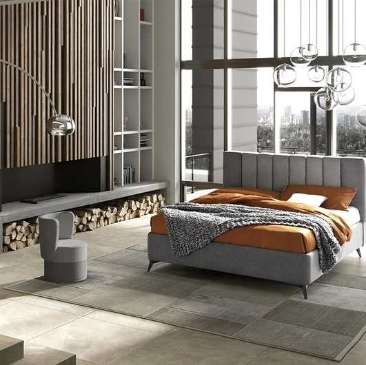 Letto imbottito Domino 24 di Stilfar Italia
