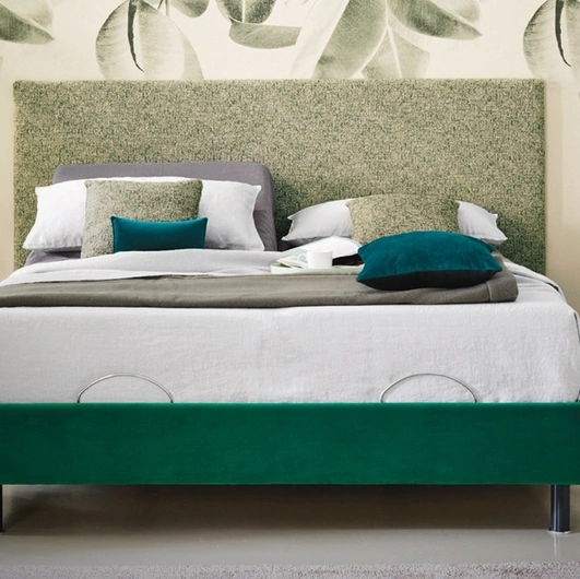 Letto Simplicity More M60 in tessuto di Dorsal