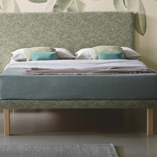 Letto in tessuto imbottito Simplicity Project C60 di Dorsal