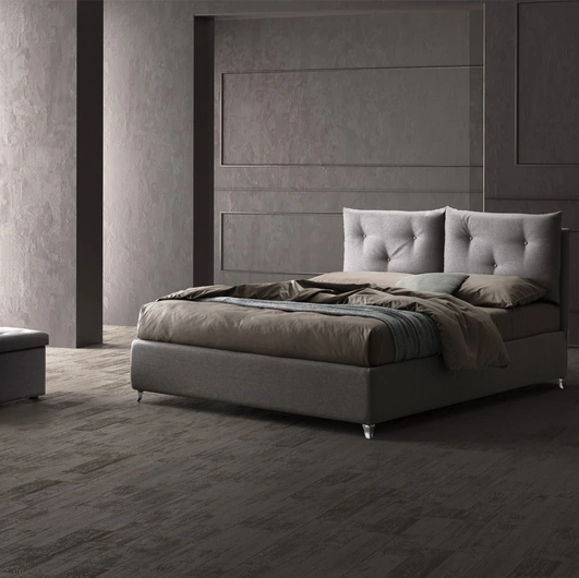 Letto in tessuto imbottito Fiona di Stilfar Italia